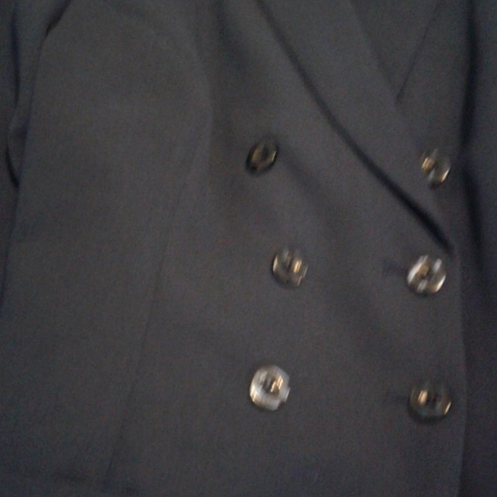 Double breasted Pant Suit Black